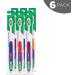 GUM Dome Trim Latex Free Toothbrush Pack of 6 - Medium Bristles - Buy Online on GoSupps.com