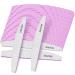 Nail file nail files 240/240 grit nail files for natural nails 25 pieces of professional nail files for fingernail double-sided grinding board nail files for nail studio 25 pieces purple 240/240 for natural nails