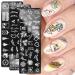 Sanwood Nail Stamping Plates - Human Face Patterns Nail Art Templates | Stainless Steel Manicure Tool Kit for Girls & Women - Buy Online on GoSupps.com