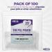 Extra-Thick Pill Pouch Bags - BPA Free Reusable 3x2 Zipper Storage Pouches Pack of 100 | Daily AM PM Travel Organizer - Buy Online on GoSupps.com