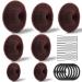 Donut Bun Maker, TsMADDTs Hair Ring Style Bun Maker Set with 7pcs Hair Bun Makers 5pcs Hair Elastic Bands 20pcs Hair Pins Dark Brown A-Brown