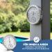 MAVORI 2in1 Stainless Steel Thermometer & Hygrometer | Analog Indoor Climate Control | Accurate Air Humidity & Temperature | 12.5cm - Buy Online on GoSupps.com