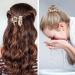 6-Piece Champagne Pearl Hair Claw Clips Set - Retro Non-Slip Barrettes for Women and Girls - Buy Online on GoSupps.com