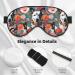 FoRes Cattle Dog Florals Print Eye Mask - Adjustable Light Blocking Sleep Mask for Deep Rest | Unisex Adult Sleep Aid - Buy Online on GoSupps.com