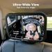 Baby Car Mirror - Safety Back Seat Infant Mirror - Shatterproof Wide View Baby Mirror (Matte Black) - Buy Online on GoSupps.com