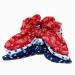Red, White & Printed Bow Hair Scrunchies - 4th July Hair Accessories for Girls | Blue - Buy Online on GoSupps.com