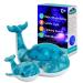 Cloud b Ocean Projector Nightlight with White Noise Soothing Sounds | Adjustable Settings and Auto-Shutoff | Tranquil Whale Family - Blue Aqua
