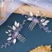 PAGOW 2PCS Purple Rhinestone Leaf Hair Comb Clips for Wedding Accessories - Women, Girls, Bride, Bridesmaid | Crystal Headpiece (4.73 x 2.76 inch) - Buy Online on GoSupps.com