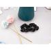 Premium Silk Scrunchies Set for Women - 2 Pcs Black Satin Hair Scrunchie Ponytail Holders | Elastic Hair Ties for Long, Fine & Thick Hair - Buy Online on GoSupps.com