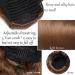Messy Bun Hair Piece for Women Synthetic Straight Chignon Bun Hair Pieces 6" Drawstring Ponytail Extensions Clip In Hair Extension Heat Resistant Hair Donut Chignon for Women Fake Hair Accessories f Dark brown - Buy Online on GoSupps.com