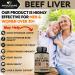 Wholesome Grass Fed Desiccated Beef Liver Capsules - 180 Count for Optimal Health - Buy Online on GoSupps.com
