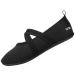 WEWEE barefoot shoes women Gr.35-43 with supporting band for perfect hold I feather-light & flexible barefoot shoes women outdoor for free feet 40/41 EU black cross