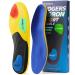 Professional Sport Insoles with Medium Arch Support and Shock Absorption for Plantar Fasciitis and Flat Feet Pain Relief in Men and Women Orthotics Shoe Insert Breathable&Anti-Slip Blue M Blue&yellow M(8-9)260mm-270mm