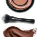 Buy Premium Bronzer & Setting Powder Brush | Fluffy Kabuki Blush Brush for Loose Powder - International Shipping - Buy Online on GoSupps.com