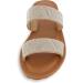 CUSHIONAIRE Women's Vera Slide Sandal - Memory Foam, Wide Widths, 9.5 Silver Sparkle - Buy Online on GoSupps.com