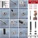 120 Set Leather Snap Fasteners Kit with 4 Setter Tools - 10/12.5/15mm Metal Button Snaps for Clothes, Jackets, Jeans, Bracelets, Bags - 4 Color Options (655) - Buy Online on GoSupps.com