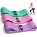 CFX Resistance Bands - Premium 3 Set Non-Slip Exercise Bands for Hips & Glutes | 3 Resistance Levels | Ideal for Home Workouts and Yoga - Green, Pink, Purple - Buy Online on GoSupps.com