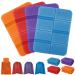 EEEKit 4 Pack Camping Cushion Seat 15x11inch Foam Hiking Seat Pad Foldable Sitting Mat Waterproof EVA Foam Sitting Pad for Backpacking Outdoor Picnic Mountaineering Stadium Travel for Adults Kids Orange Red Purple Blue