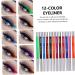 BIUDECO 12 Pcs 1 Set Shadow Set Eye Liner Sharpeners for Eyes Paste Colorful - Buy Online on GoSupps.com