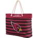 Arizona Cardinals Nautical Stripe Tote Beach Bag - Official NFL Team Logo | Team Color - Buy Online on GoSupps.com