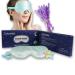 Silk Eye Mask for Sleeping Lavender Sleep Mask for Men Women Soft Eye Blindfold for Yoga Meditation-Super Smooth and Updated Light Blocking Design with Ear Plug