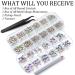 3D Glass AB Crystal Nail Art Rhinestones Kit with Pickup Pen and Tweezer - Manicure DIY Craft Decoration - Buy Online on GoSupps.com