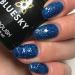 Bluesky Dark Blue Chunky Glitter MIDNIGHT BLUE - BLZ13 - UV/LED Soak Off Gel Nail Polish 10ml - Buy Online on GoSupps.com