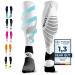 Diasports runstars compression socks for sports running marathon and triathlon |Runstars Premium compression socks with even compression and reinforced heel for women and men white L