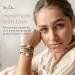 By Lilla Marble Mini Stack Ponytails & Bracelets - Set of 5 Hair Ties - Women's No Crease Hair Ponytails & Bracelets - Buy Online on GoSupps.com