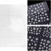 2 Sheet nail stickers Metal applique snowflake nail decals gold and silver Christmas 3D nail sticker 3d Celebrity nail polish Xmas nail art sticker Adhesive star nail stickers - Buy Online on GoSupps.com