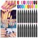 2023 Nail Gel Pen Waterproof Nail Polish Pen Quick Dry Long Lasting DIY Abstract Lines Painting Pen for Nail Art Portable Tip Nail Pen 2ml L One Size