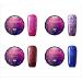 Joligel 4pcs Platinum Glitter Gel Nail Polish Semi-permanent Soak-Off for UV LED Luxury Manicure Nail Art 100% Natural Resin 8g