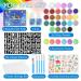 Glitter Tattoos Kit: 26 Large Glitter Colors, 6 Fluorescent Colors, 134 Stencils, 2 Glue - Perfect Gift for Girls, Teens, Women - Birthday, Christmas, Festival - Buy Online on GoSupps.com