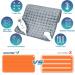 QALTGC Heating Pad - 12x24, 10 Temp & 9 Timer Settings, Soft & Washable for Pain Relief - Gray - Buy Online on GoSupps.com