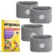 Motion Sickness Bands/Acupressure Nausea Wristband for Nausea Sea Sickness Wristbands for Natural Relief of Morning Sickness Dizziness Anxiety Motion Sickness(Car Sea Flying Travel Sickness) Grey 2 Pair