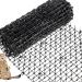 Scat Mat with Spikes Prickle Strips for Cats Dogs Spiked Mat Network Digging Stopper for Garden Fence Outdoor Indoor Keep Pet Dog Cat Off Couch Furniture, 79 x 12 Inch Black