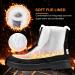HARENCE Winter Snow Boots for Women - Comfortable Anti-Slip Ankle Boots with Warm Fur Lining, Lace Up Flat Platform Shoes - Size 9, Black - Buy Online on GoSupps.com