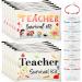 24 Pieces Teacher Appreciation Present Set, 12 Teacher Survival Kit Bag Makeup Pouch Bag, 12 Teacher Blessing Card Bracelet, Teacher Cosmetic Bag Kit for Teacher's Day (Cute Style, 7.9 x 5.3 Inch) Cute Style 7.9 x 5.3 Inch