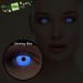 Buy Bright Blue Halloween The Purge Costume Contact Lenses - UV Light Soft Blackout Glow Effect - 1 Pair - Buy Online on GoSupps.com