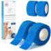Finger pavement self -adhering - 4x pavement roll blue (2.5cm x 4.5m) - combined self -adhesive - elastic tape waterproof - dust fat and dirt -repellent paving tape blue 4 pieces (2.5 x 450 cm)