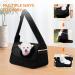 Flovippet Sling for Dogs & Cats | Breathable Dog Carrier Bag for Small Dogs (Up to 5kg) | Soft Outdoor Pet Bag - Black - Buy Online on GoSupps.com