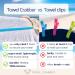 Towel Bands (6 Pack) - Durable Beach Chair Clips | Cruise & Beach Accessories - Red, Blue, Black, Green, Yellow, Purple - Buy Online on GoSupps.com