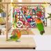 KATUMO Bird Foraging Wall Toy with Edible Seagrass Mat and Chewing Toys - Ideal for Lovebirds, Finch, Parakeets, Conure, Cockatiel - Buy Online on GoSupps.com