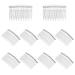 Peigne 10pcs Hair Side Clip Combs 14 Teeth Bridal Wedding Veil Comb for Women Girls Ladies Plastic Side Combs Pin Barrettes Accessories