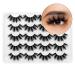 Cousei Faux Eyelashes - 10 Pairs Long Soft & Fluffy Handmade Dramatic Cat Eye Lashes - No Glue Required - Buy Online on GoSupps.com