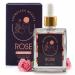 Luxurious Rose Body Oil with Real Rose Petals Lightweight Moisturizing Long-Lasting Floral Scent Premium Ros Oil for Face Body Hair Nails & Aromatherapy Natural Perfume Oil 1.69 Fl Oz
