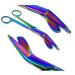 Medical and Nursing Multi Rainbow Color Bandage Scissors 7.25 (18.4 cm) High Polish MULTI RAINBOW COLOR 7.25