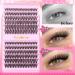 Calphdiar D Curl Cluster Eyelash Extensions - 240PCS 40D & 50D Individual Wispy Lashes - 9-16MM DIY Lash Clusters for Stunning Eyes - Buy Online on GoSupps.com