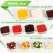 RIKICACA 4oz 200 Pack Small Plastic Containers with Lids - Jello Shot & Portion Cups for Food - Disposable Condiment Containers (Square) - Buy Online on GoSupps.com