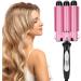 3 Barrel 28mm Ceramic Electric Curling Iron - Quick Heating Anti Burn Tourmaline Infused Hair Waver for Wet & Dry Styling - International Shipping Available - Buy Online on GoSupps.com